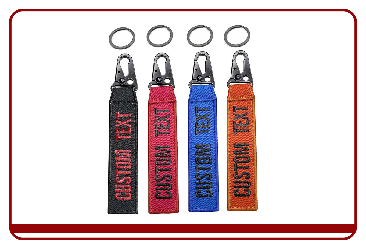 Custom Embroidered Keychains