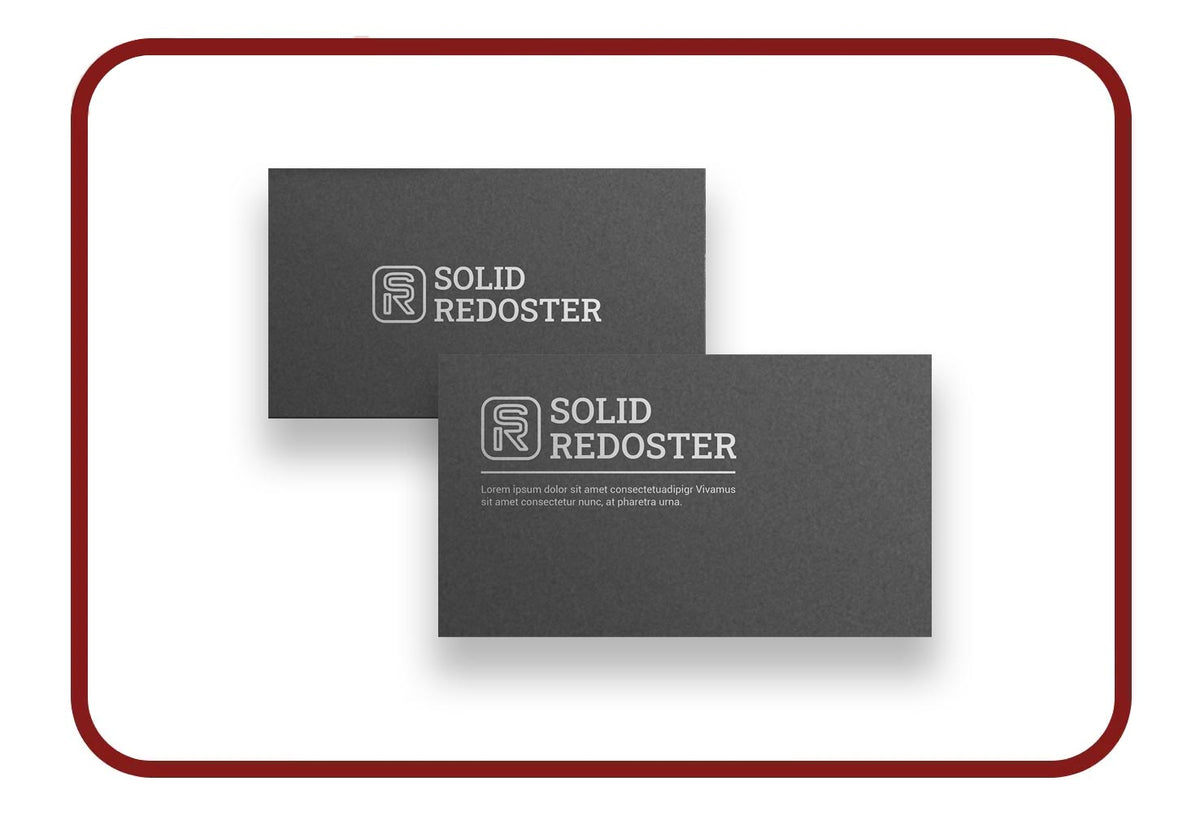 Velvet Laminated business cards
