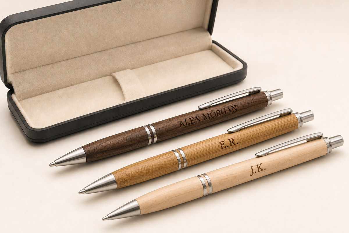 Wooden Pen Engraving