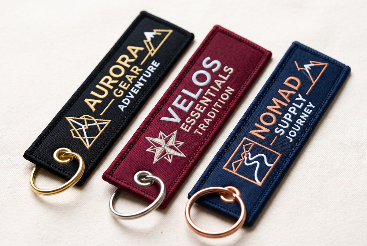 Embroidered Custom Keychain
