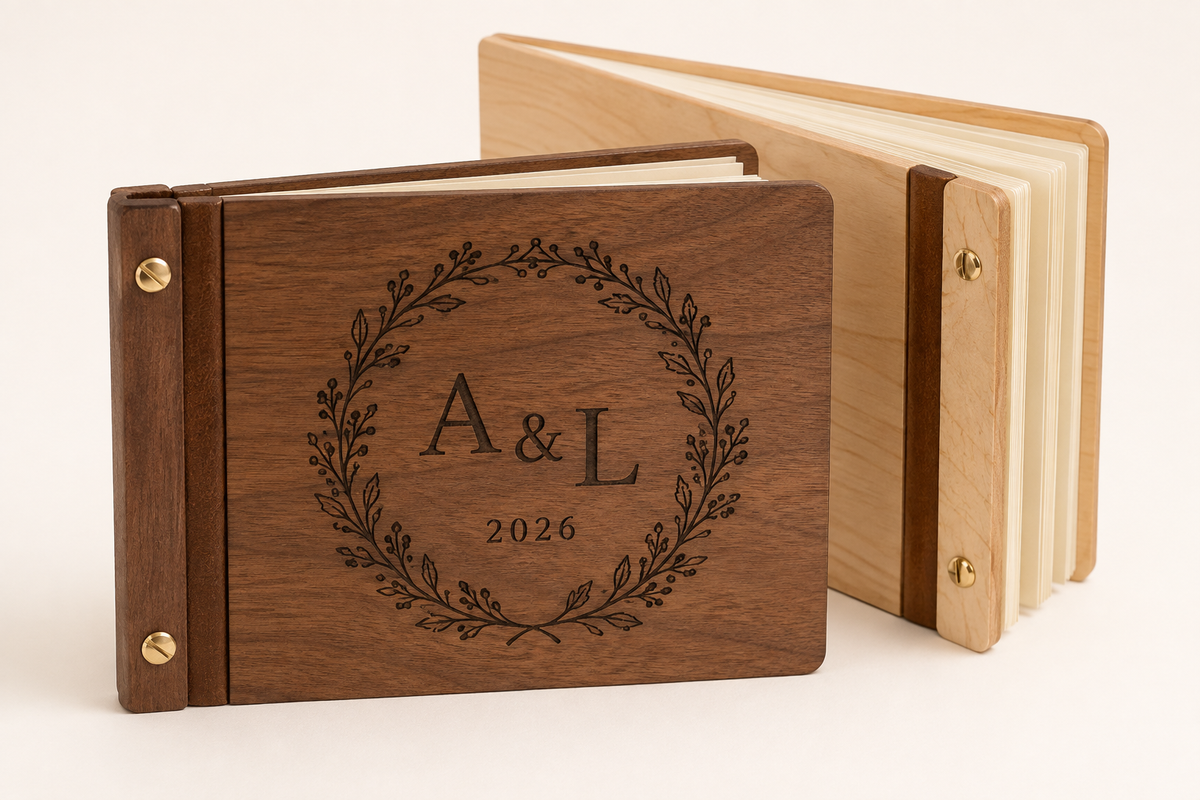 Wooden Book Engraving