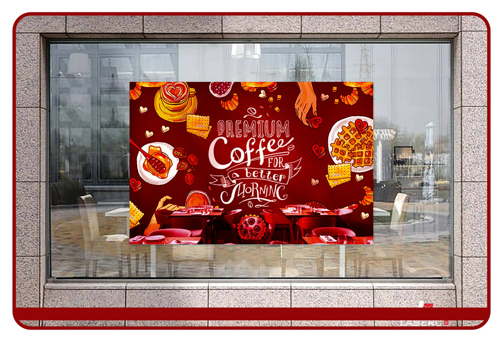 Full Window Sticker Branding - LasercoPrint