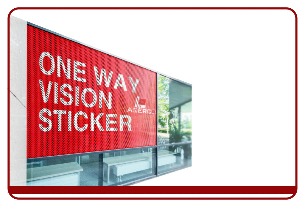 One Way Vision Sticker Printing - LasercoPrint