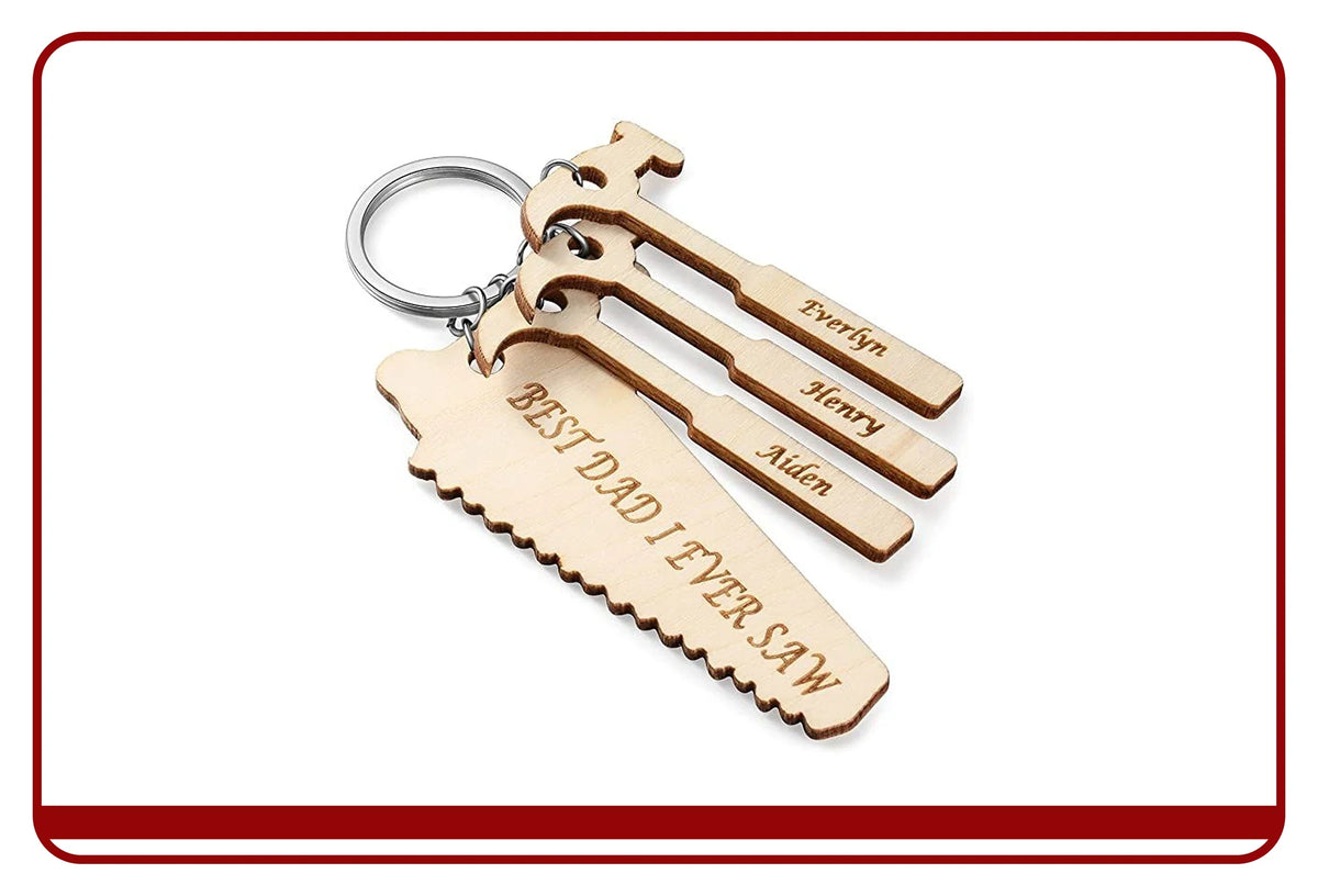 Wooden Keychain Engraving