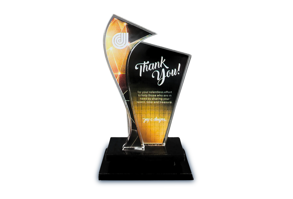 Acrylic plaque trophies