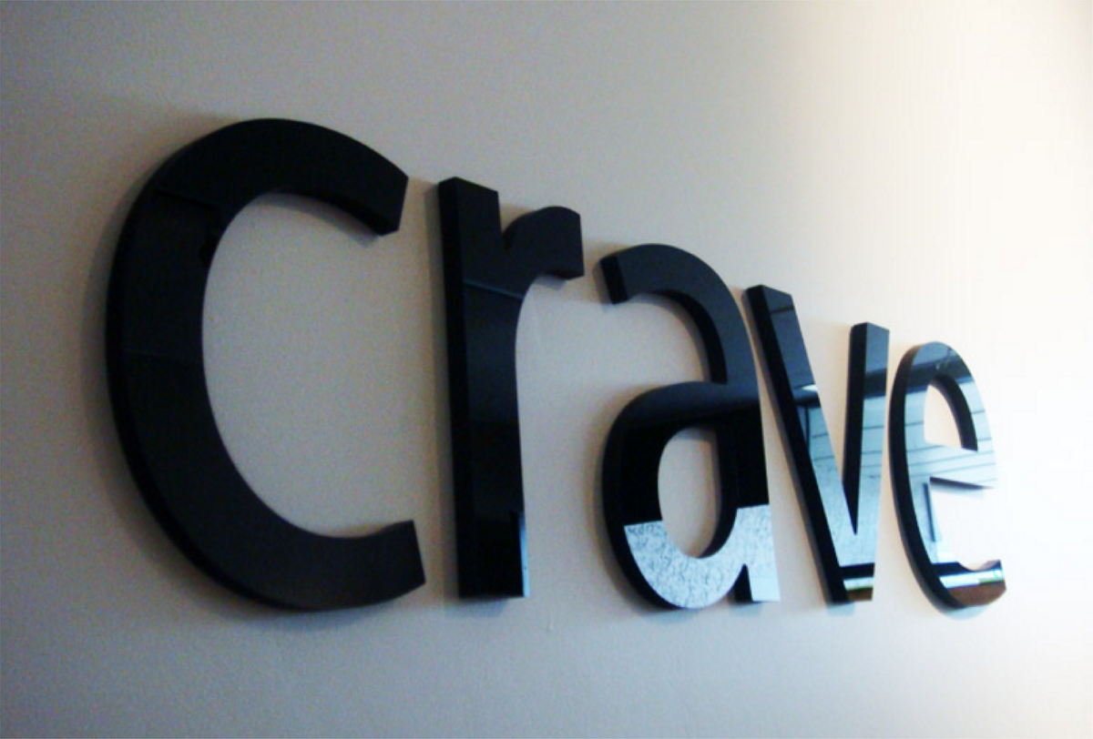 Acrylic wall letters 