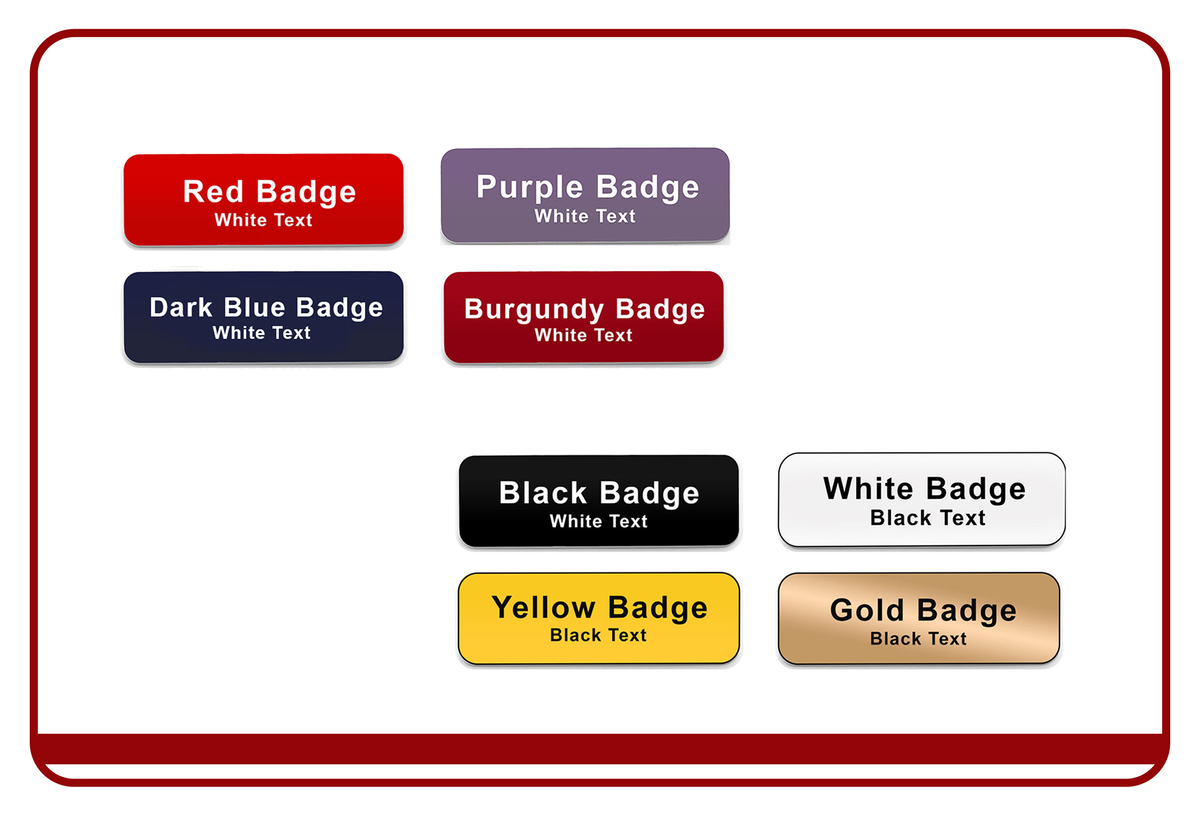 Branded name badges