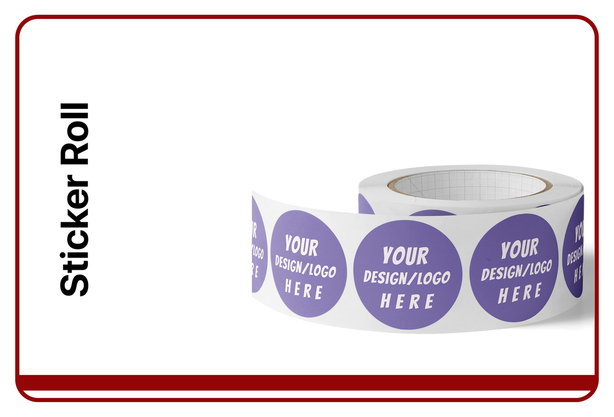 Branding sticker rolls