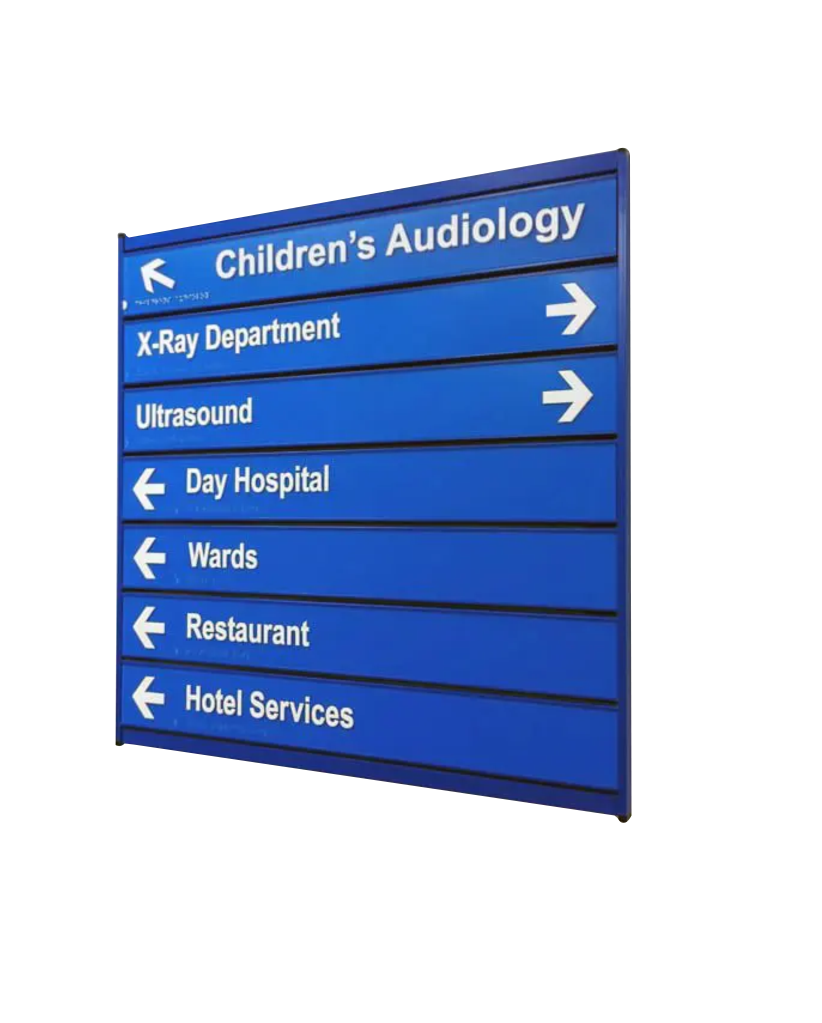 Custom directional signage