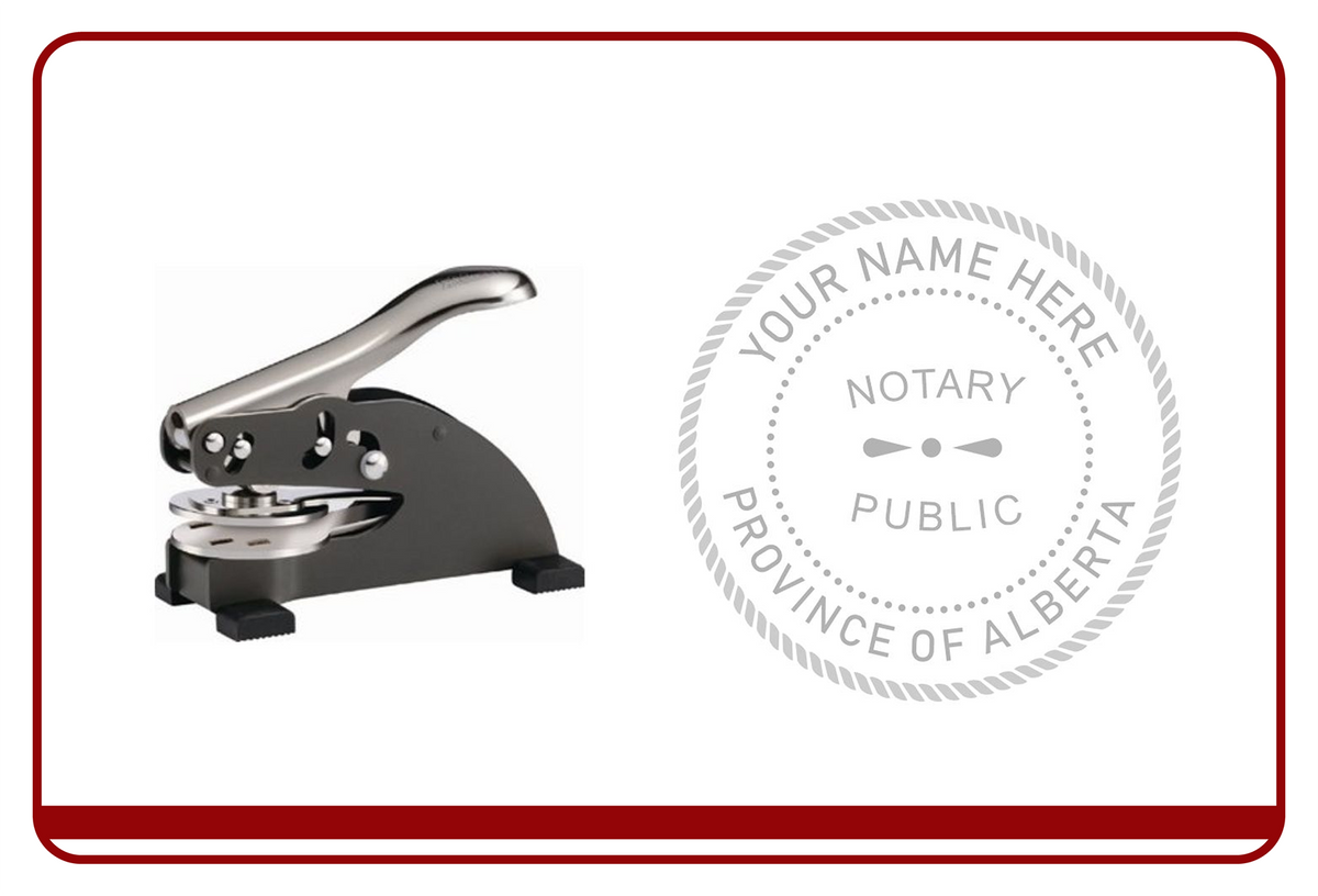 Custom embossing stamp