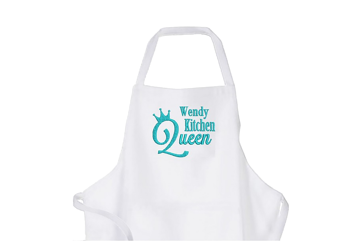 Custom embroidered aprons