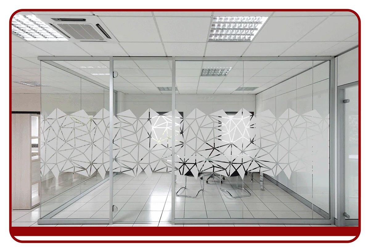 Frosted Sticker Using Iso Frosted Sticker Printing Dubai - LasercoPrint
