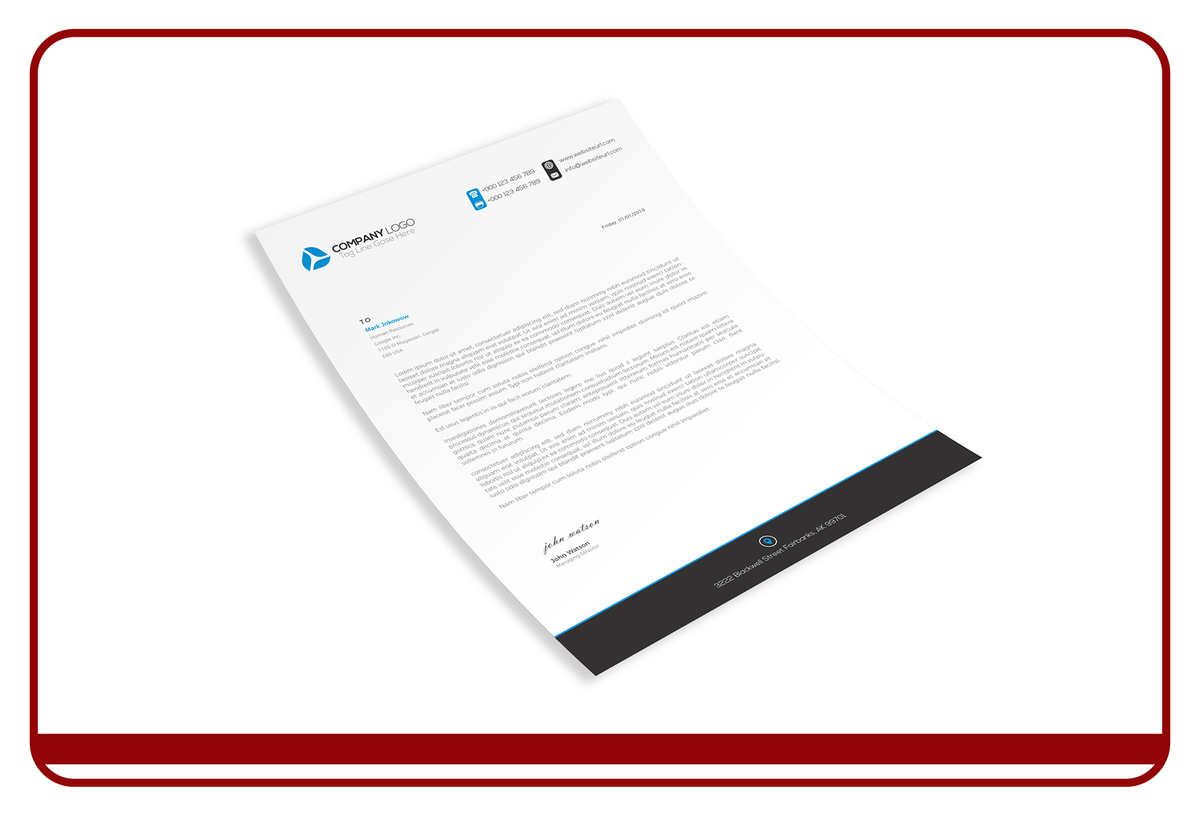 Custom Letterhead Printing