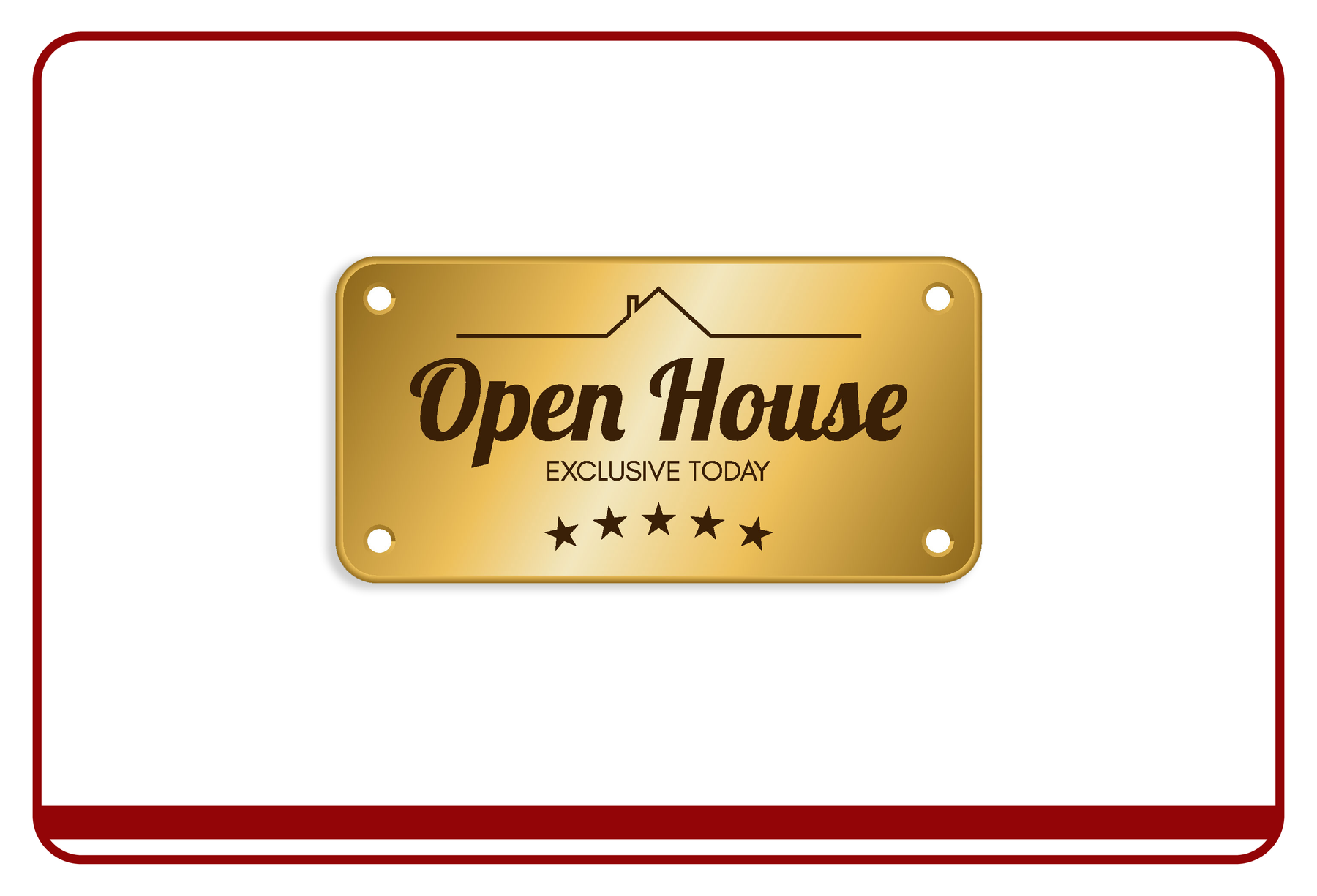 Custom PVC door plate
