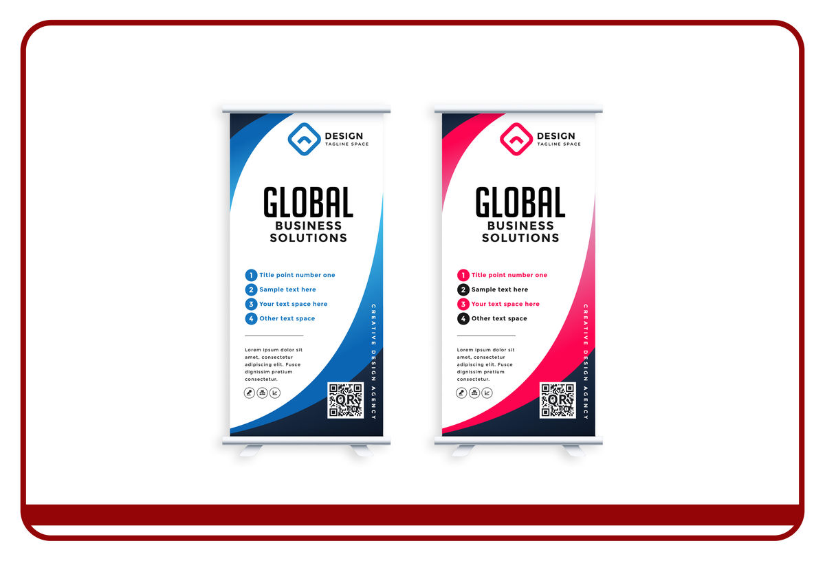 Custom roll up banners