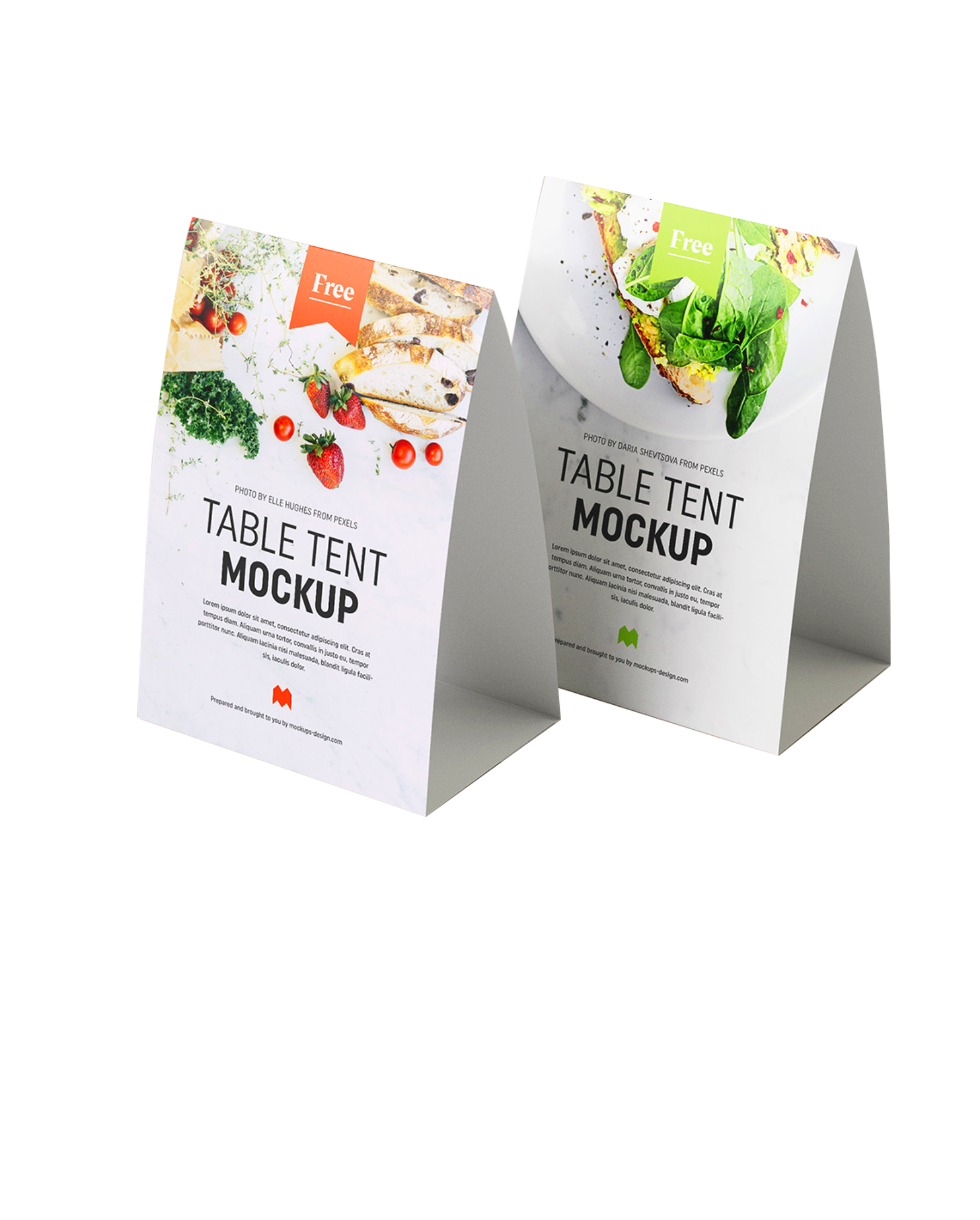 Custom table tents