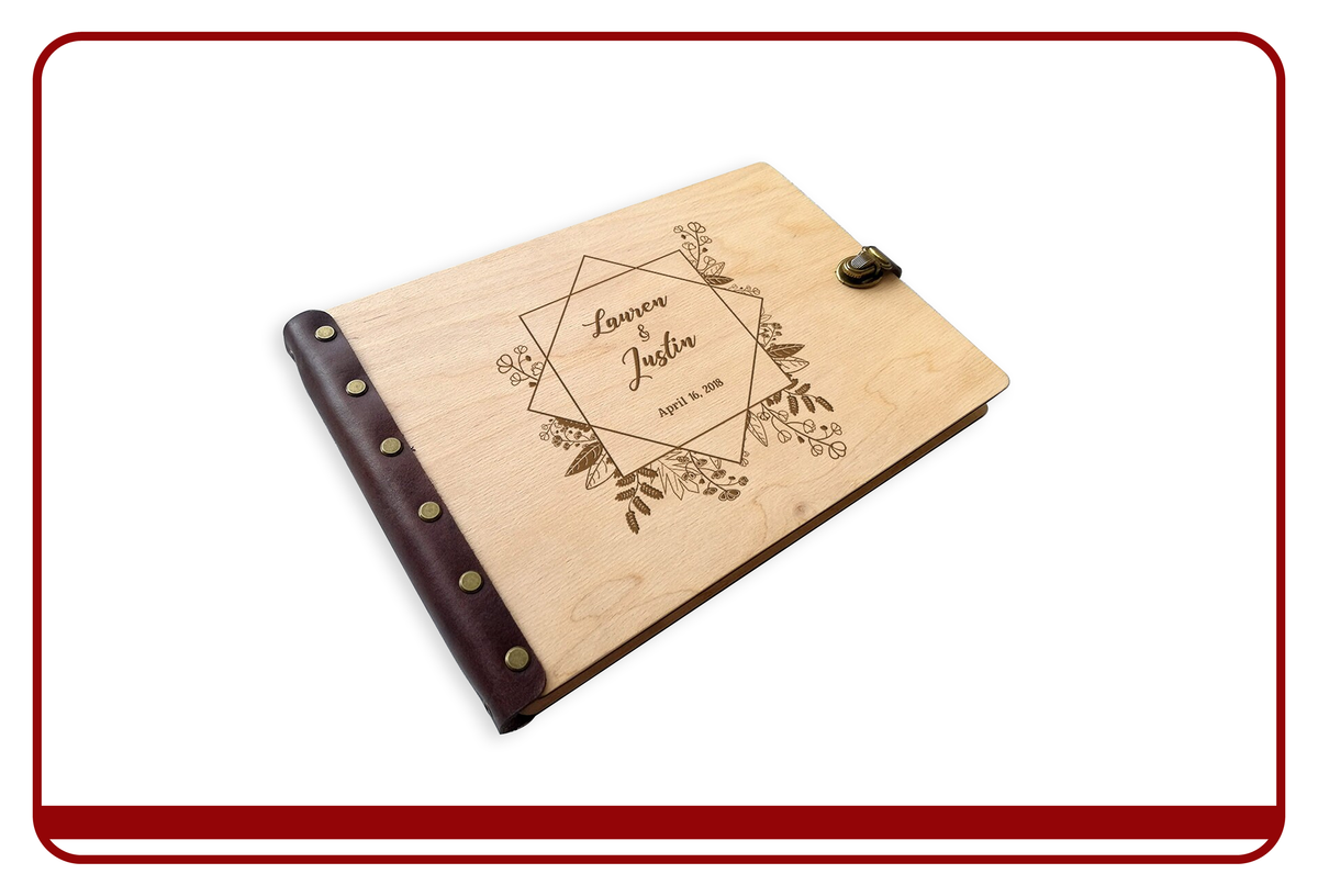 Custom wooden diaries