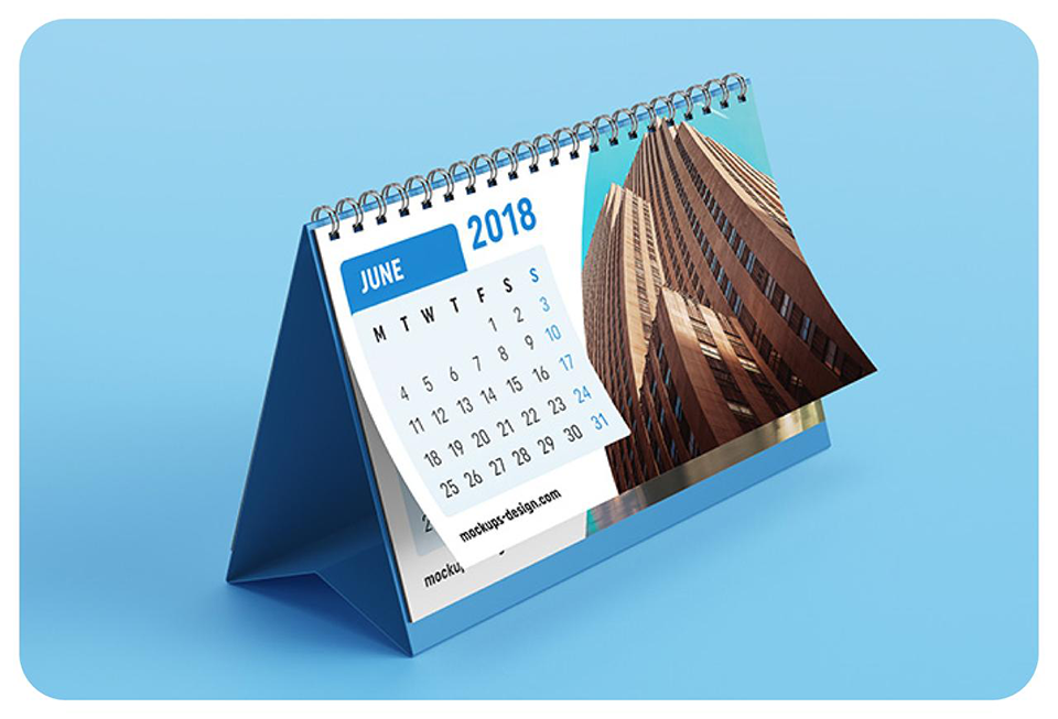 Desk calendar printing