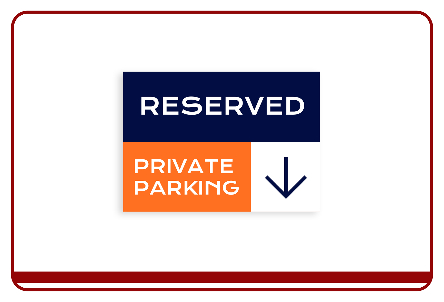 Directional Parking Sign
