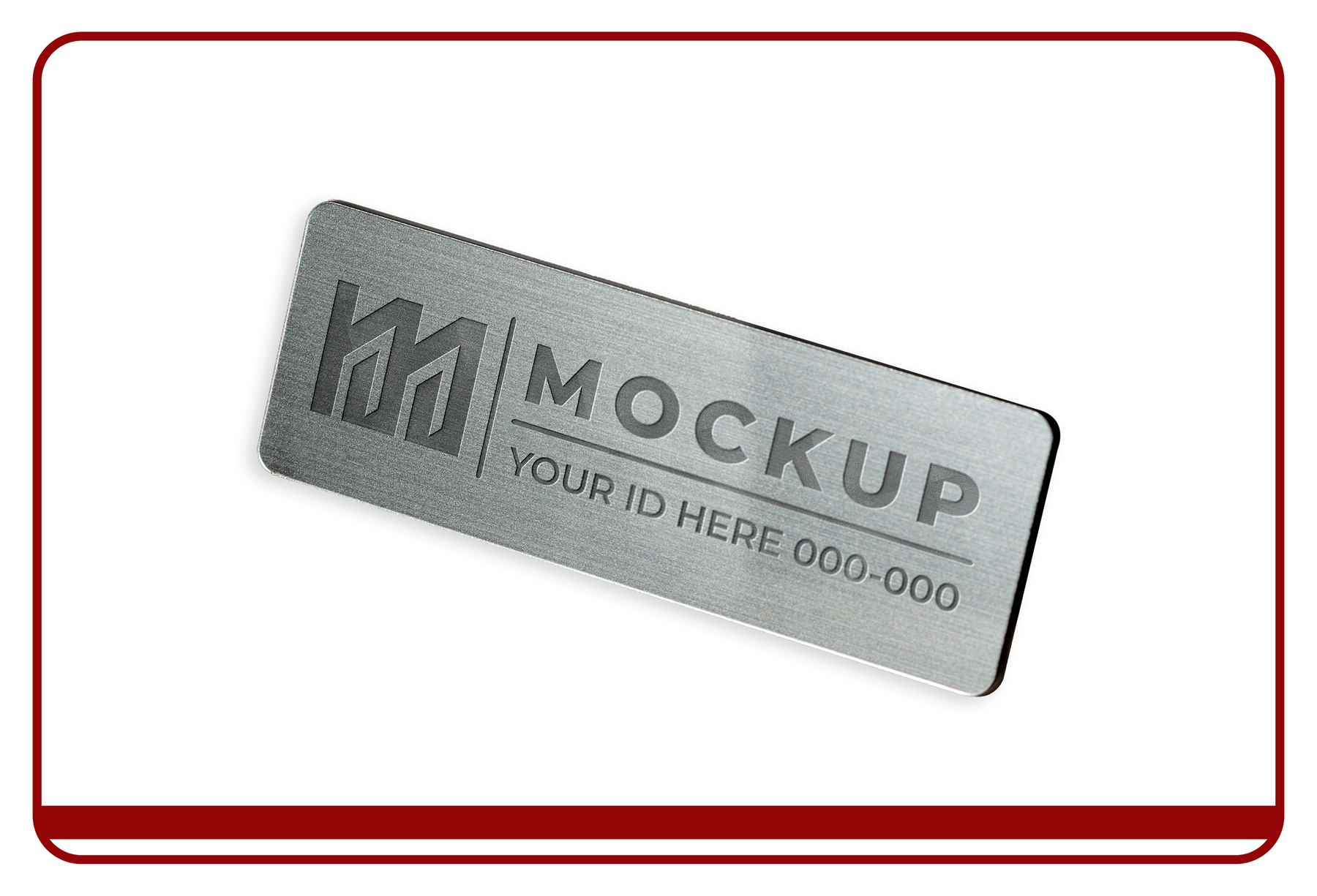 Engraved Metal Badge