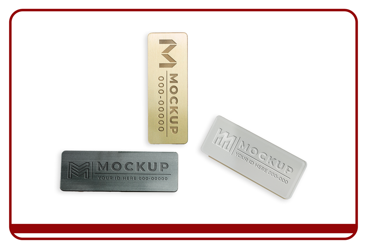 Engraved name badges