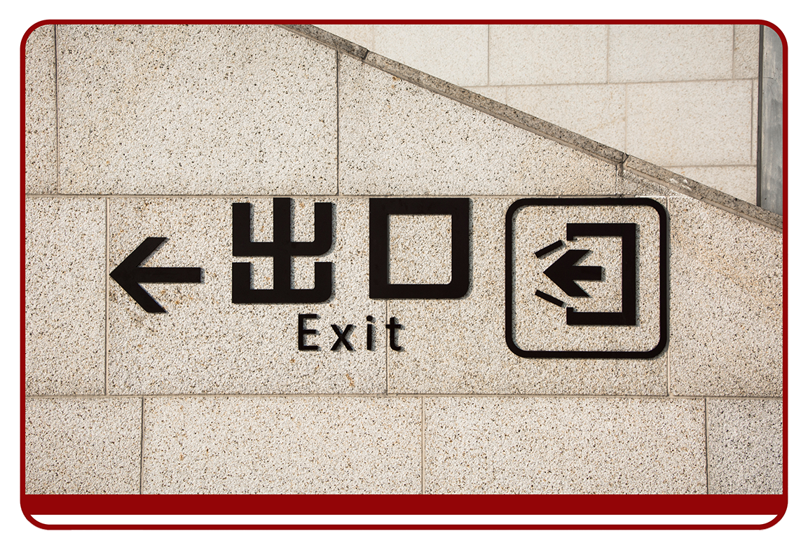 Exit Directional Sign