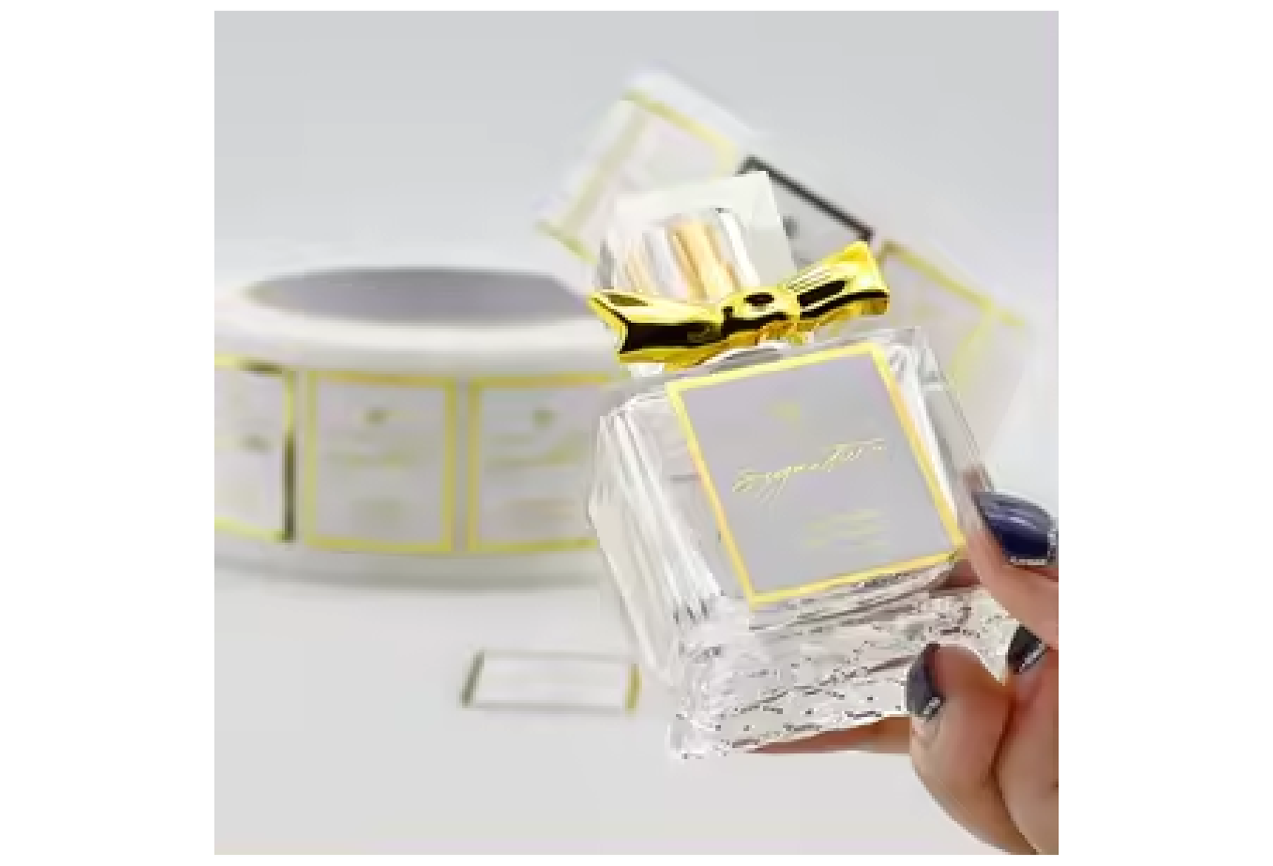 High-quality custom perfume labels