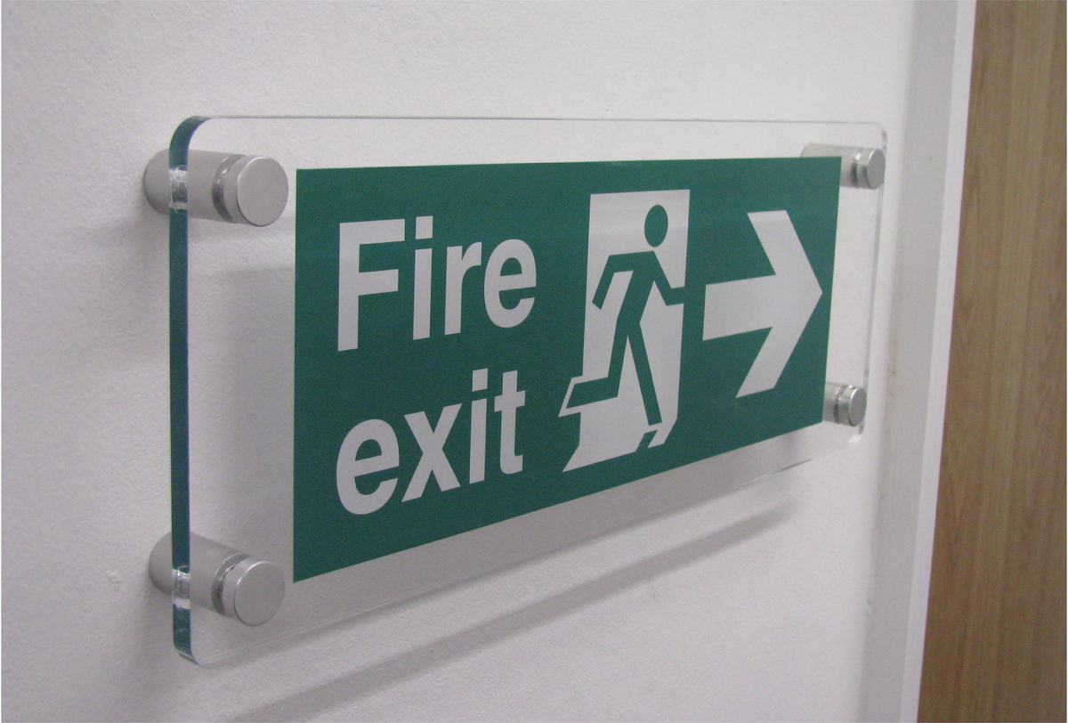 Indoor wall mount signage