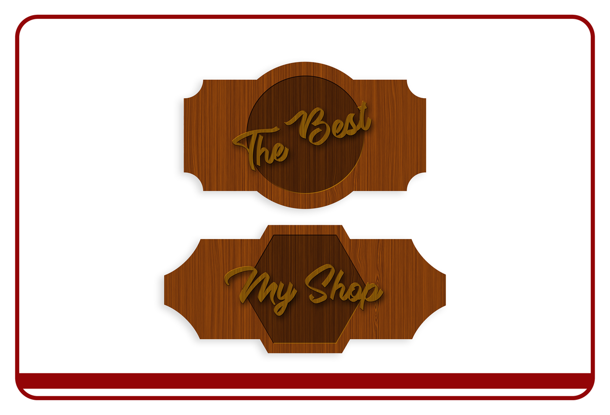 Laser cut business signs