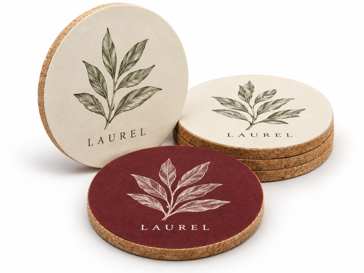 Printed tea coasters