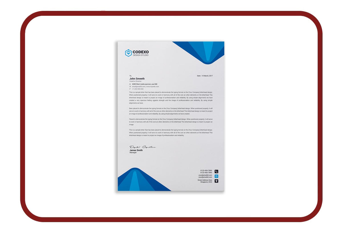 Custom Letterhead Printing