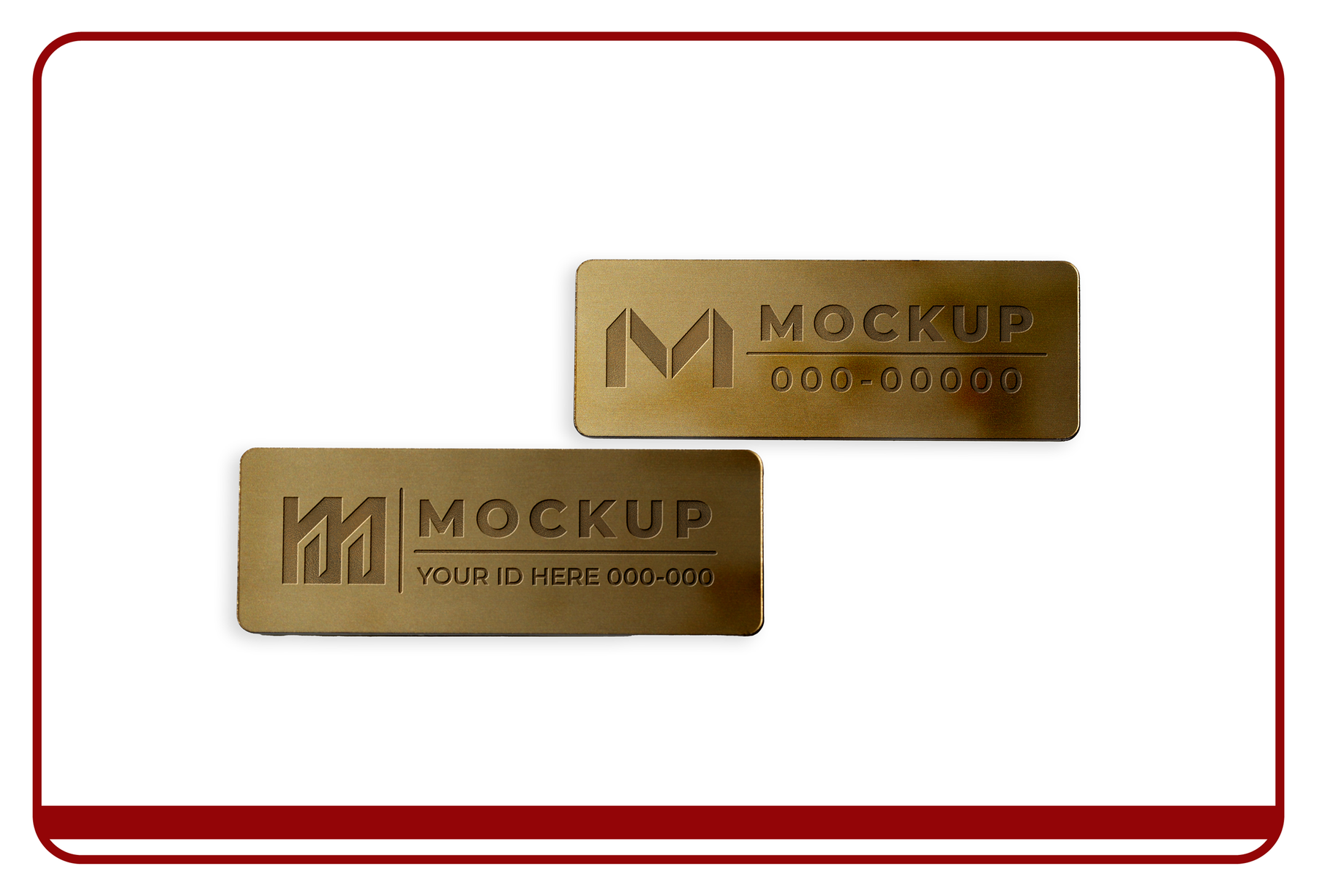 Magnetic metal badges