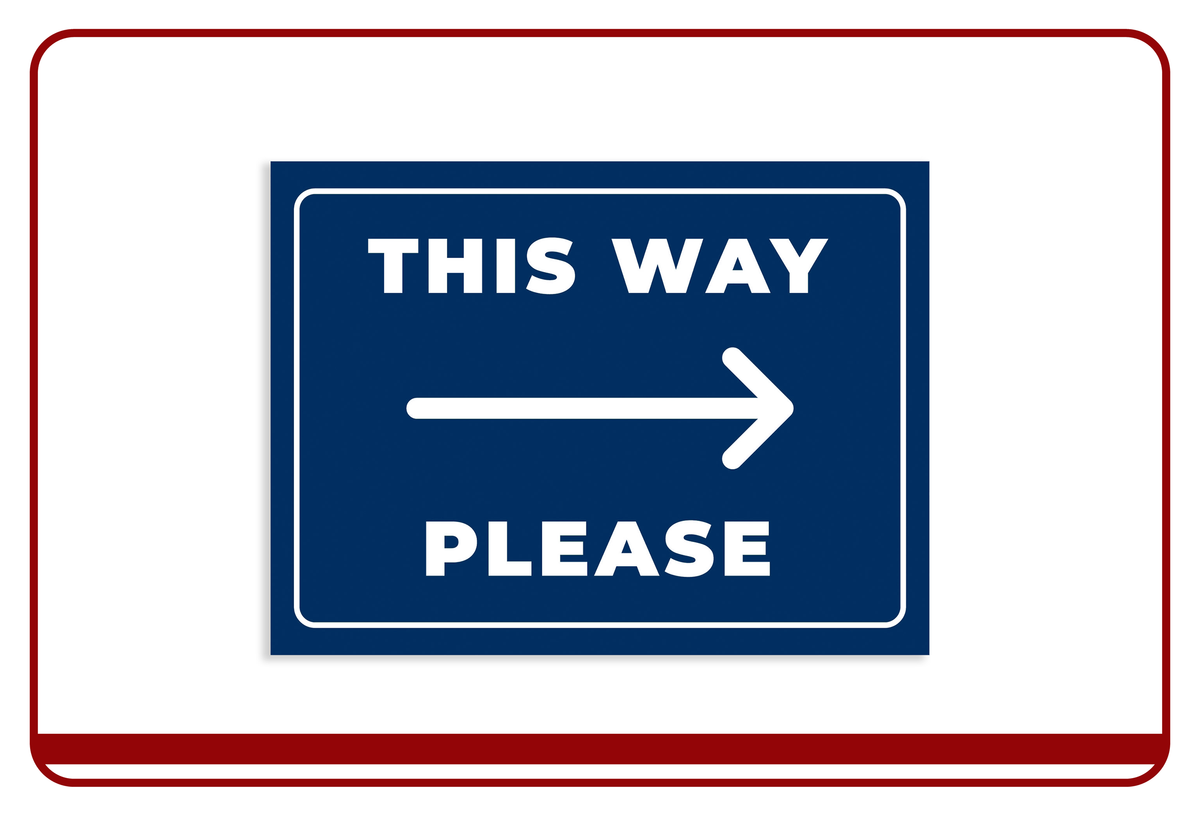 Personalized Directional Sign