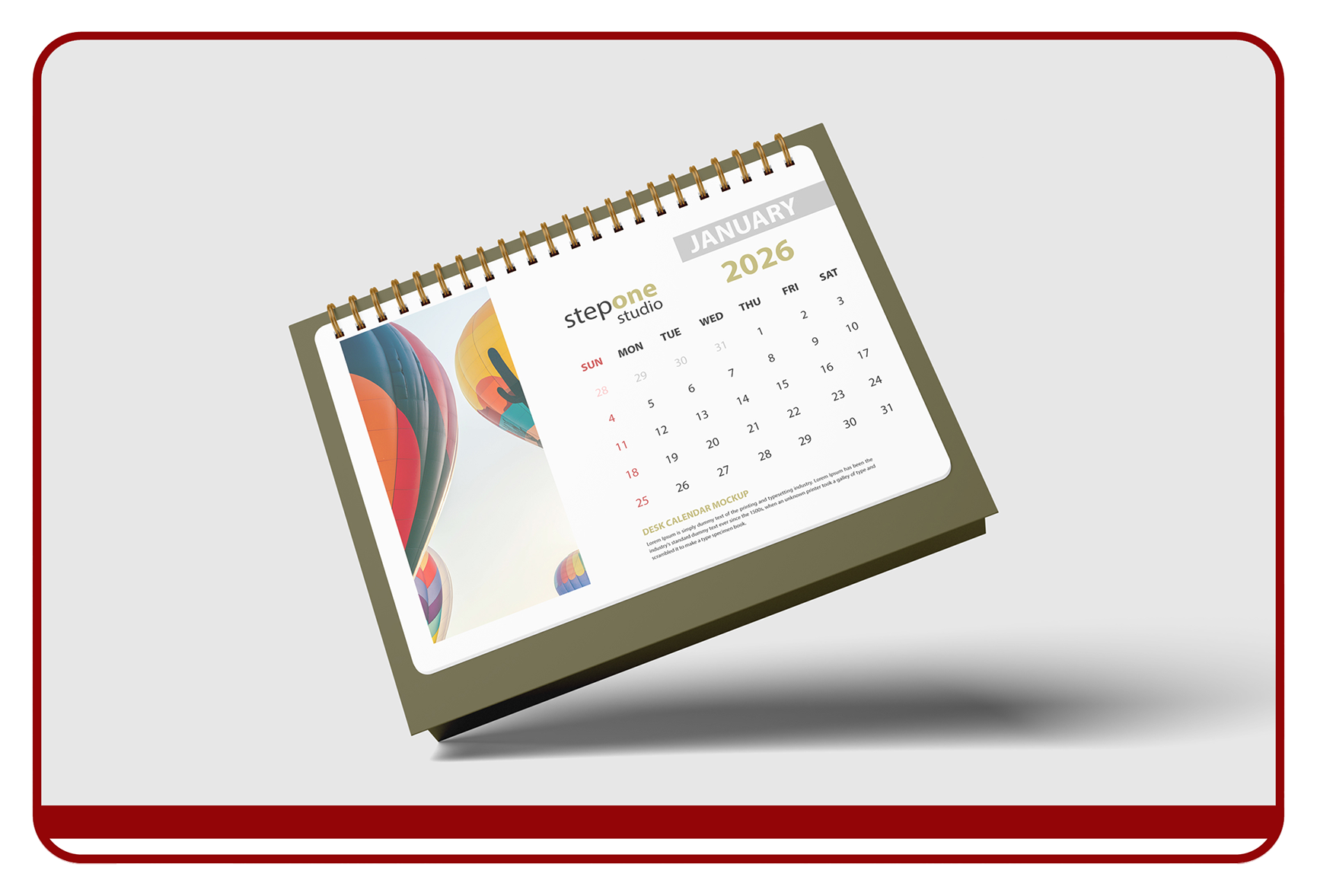 printed calendar for marketing