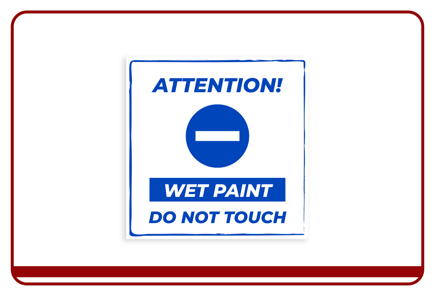 Printed Directional Sign
