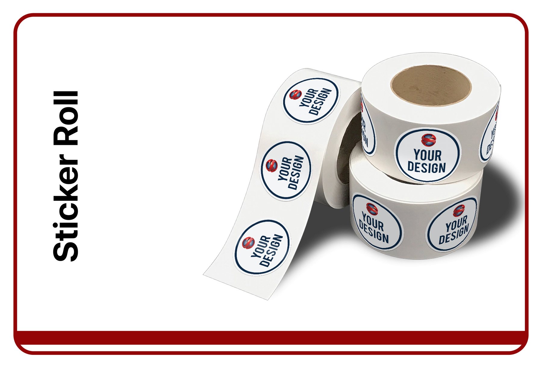 Printed sticker rolls
