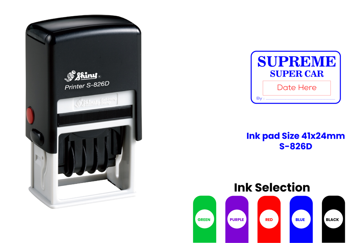 S-826D Self-Inking Rubber Stamp