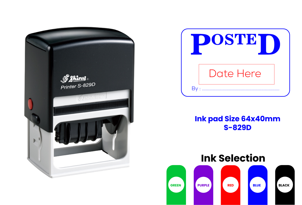 S-829D Self-Inking Rubber Stamp