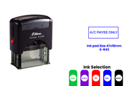 S-843 self-inking rubber stamp