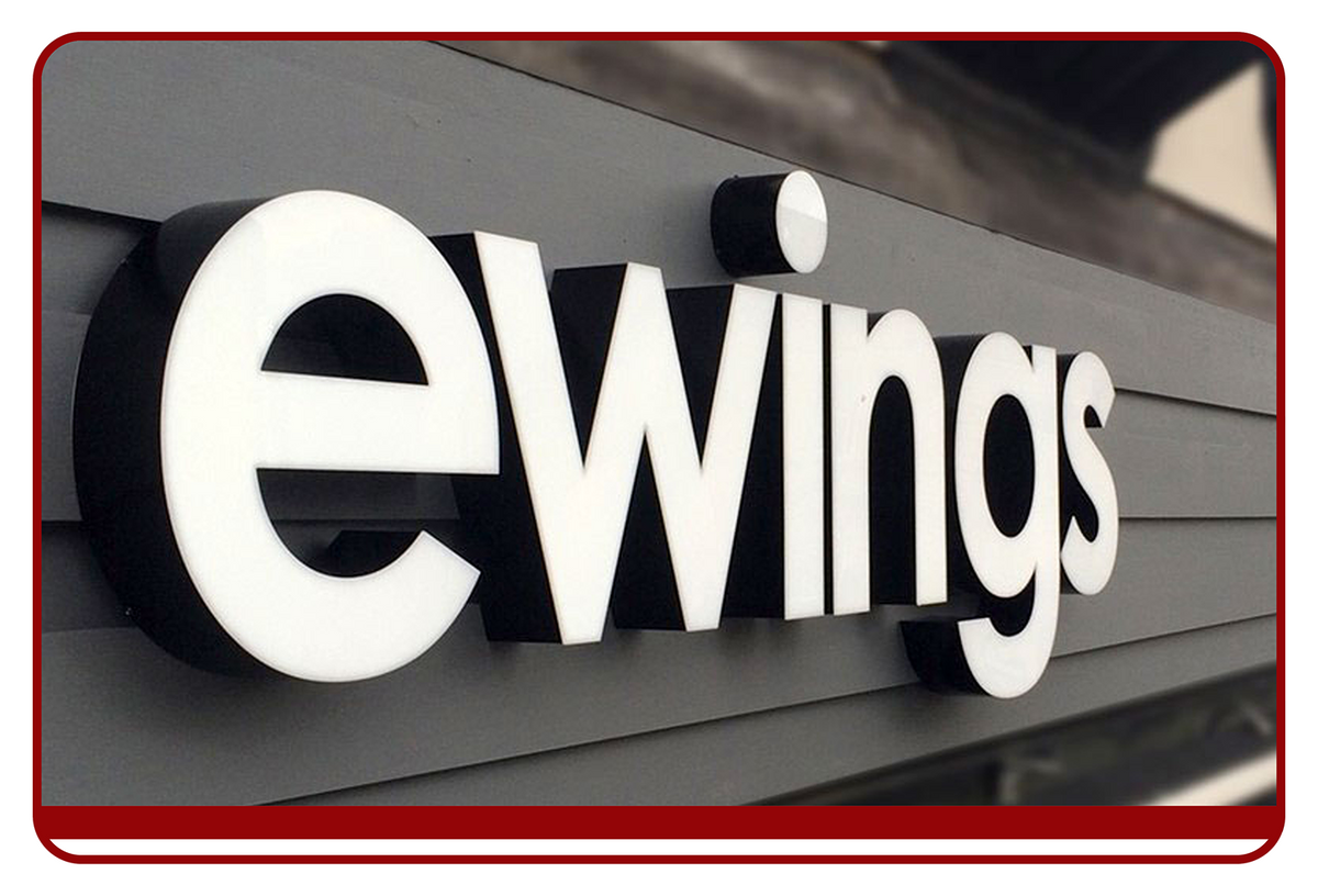 Wall-mounted letter signs